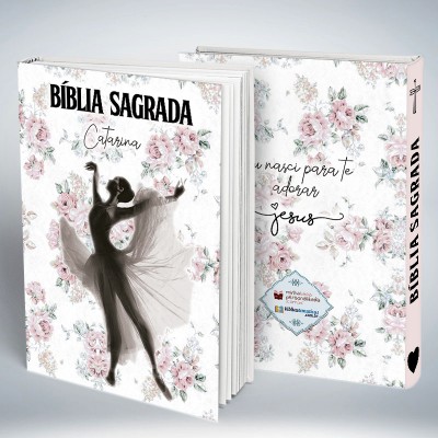 Bíblia Personalizada Bailarina Floral